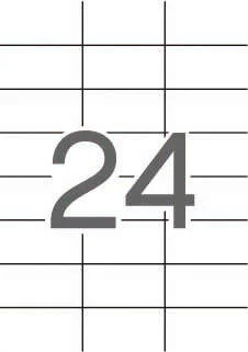 Apli Etiquetas Translucidas Resistentes Intemperie 70.0 x 37.0mm 20 Hojas