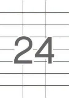 Apli Etiquetas Translucidas Resistentes Intemperie 70.0 x 37.0mm 20 Hojas