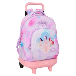 Safta K-Pop Demon Hunters Artist Mochila con Carro - Extraible - 33L - Portabotellas - Tarjeta de Identificacion Personal - Doble Tirador - Asa de Mano - Bolsillo Frontal - 33x45x22cm - Mult