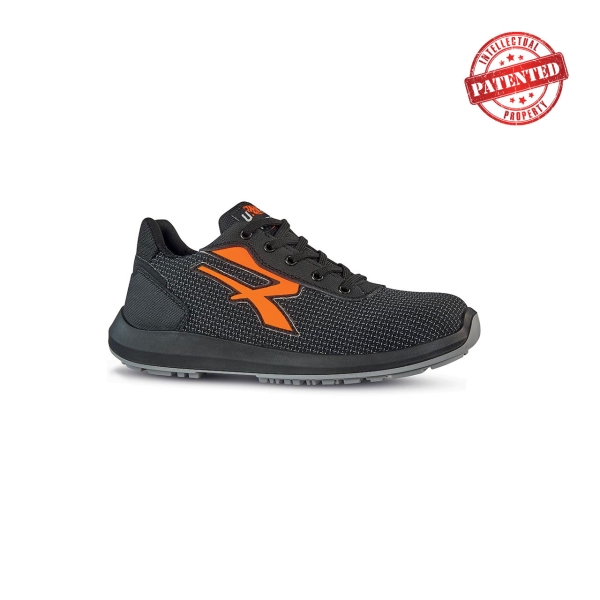 Upower Taurus S ESD Calzado de Seguridad - Talla 38 - Puntera AirToe Aluminium, Antipinchazos, Resistente a la Abrasion, Alta Transpirabilidad, Proteccion S3S CI FO SR - Color Gris Oscuro/Na