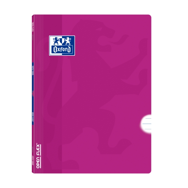 Oxford School Classic Openflex A4 Libreta Grapada - Tapa de Plastico Resistente - 1 Linea con Margen - 48 Hojas de Papel Lila - Ideal para Estudiantes · Pack de 10 uds.