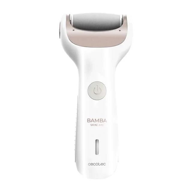 Cecotec Bamba SkinCare Silky Lima Electrica para Pies - Bateria de Litio Recargable - Modo con Cable y sin Cable - Rodillos de Distintos Gramajes