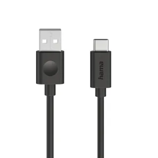 Hama Cable USB - USB-A Macho - USB-C Macho - Longitud 1.2m - Velocidad hasta 480Mbps - Color Negro