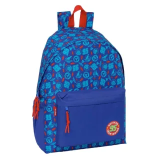 Safta Cars Mochila para Portatil hasta 14.1" - Interior Acolchado - Bolsillo Frontal - Bolsillo Portabotellas - Tirador Doble - Hombreras Ergonomicas - Asa Superior - 310x130x430mm - Color A