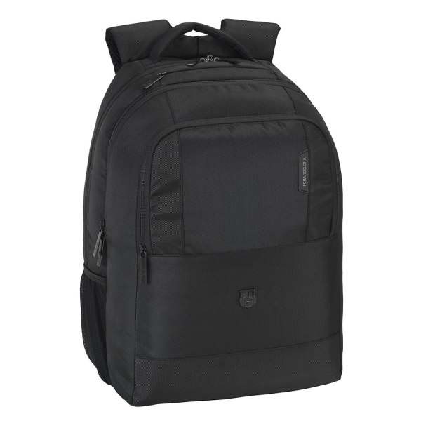 Safta F.C.Barcelona Premium Mochila para Portatil hasta 15.6" - Bolsillo para Tablet - Ergonomica - Alojamiento para Gafas - Cremalleras para Candado - 21L - 300x160x430mm - Color Negro
