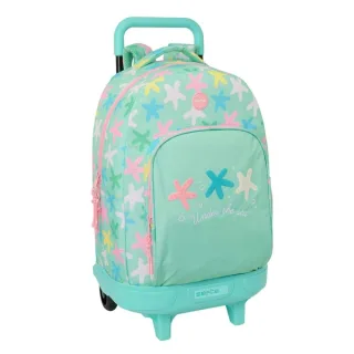 Safta Estrellas Mochila con Carro - Extraible - 33L - Portabotellas - Tarjeta de Identificacion Personal - Cremallera con Doble Tirador - Asa de Mano - Bolsillo Frontal - 33x45x22cm - Color