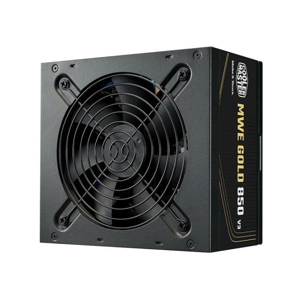Cooler Master MWE V3 Fuente de Alimentacion 80+ Gold 850W - ATX 3.1 - 12V-2X6 - PFC Activo - No Modular