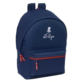 Safta el Pulpo Mochila para Portatil hasta 15.6" - Alojamiento Antirrobo - Conector USB - Base Acolchada - Hombreras Ergonomicas - 24.55L - Asa Superior - 310x180x440mm - Color Azul Marino