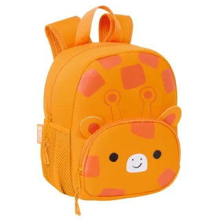 Safta Jirafa Mochila de Neopreno - Bolsillo Frontal - Tirador Doble - Portabotellas - Interior Forrado - Hombreras y Espalda Acolchadas - Asa de Mano - 200x90x250mm - Color Naranja