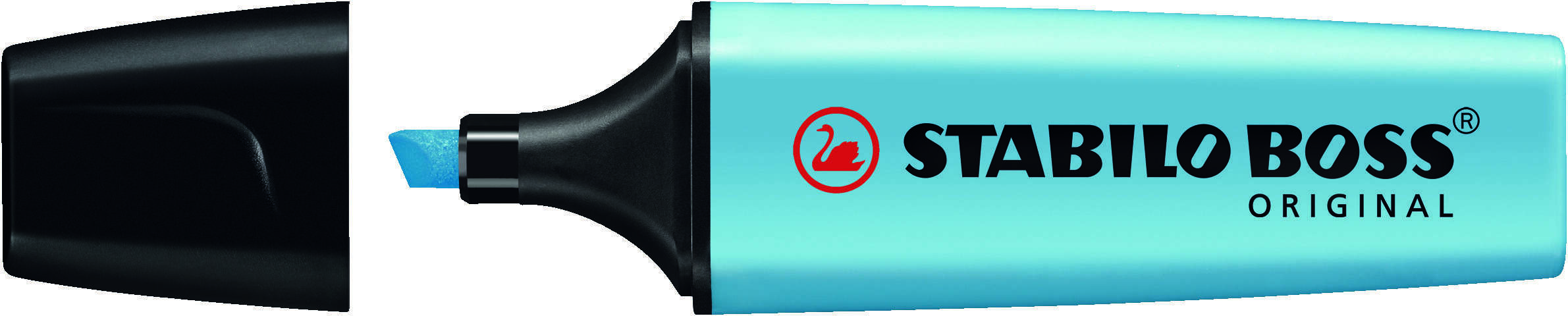 Stabilo Boss 70 Rotulador Marcador Fluorescente - Trazo entre 2 y 5mm - Recargable - Tinta con Base de Agua - Color Azul Fluorescente · Pack de 10 uds.