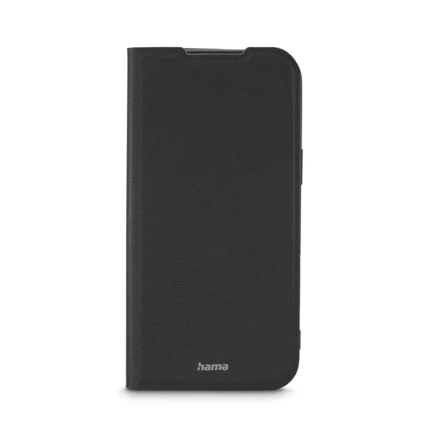 Hama Daily Protect Funda para iPhone 17 Pro Max - Antideslizante - Cierre Magnetico - Antihuellas - Poliuretano Termoplastico - Funcion de Soporte - Bordes Elevados - Color Negro