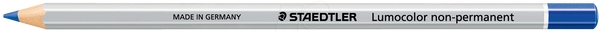 Staedtler Lumocolor 108 Lapiz de Color Hexagonal - Especial para Superfiices Lisas - Marcado Opaco - Color Azul · Pack de 12 uds.