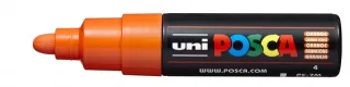 Posca PC-7M Marcador de Pintura - Punta de Bala 4.5-5.5mm - Tinta Base al Agua - Resistente a la Luz - Color Naranja · Pack de 6 uds.