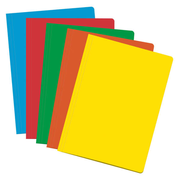 Dohe Pack de 50 Subcarpetas de Cartulina de 180gr A4 - Con Ranura para Fastener - Resistente y Duradera - Ideal para Organizar Documentos - Colores Surtidos
