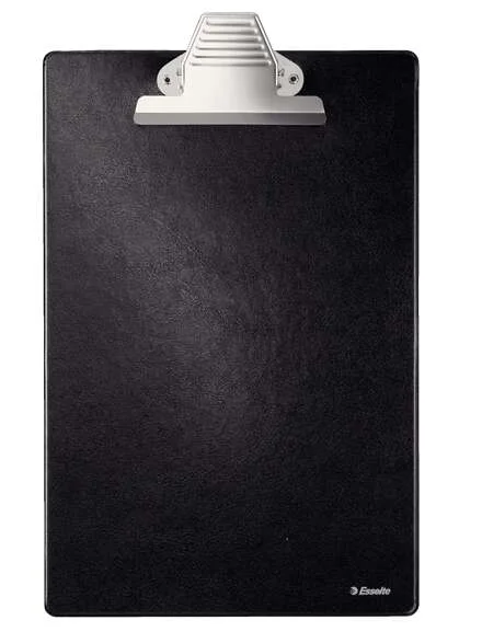 Esselte Carpeta de Base Forrada en Plastico con Pinza - Formato A4 - Color Negro