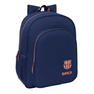 Safta F.C.Barcelona 2ª Equipacion Mochila - Adaptable a Carro - Bolsillos Laterales - Doble Tirador - Hombreras Acolchadas - Bolsillo Frontal - Asa de Mano - 15L - 320x120x380mm - Color Azul