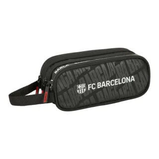 Safta F.C.Barcelona Portatodo - 3 Compartimentos con Cremalleras - Asa Lateral - 1.25L - 210x70x85mm - Color Negro