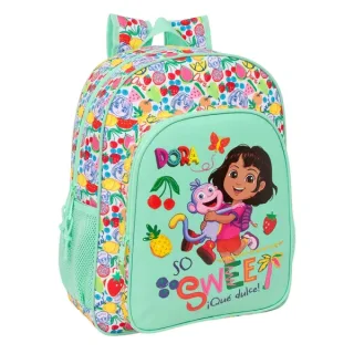 Safta Dora Mochila - Adaptable a Carro - Portabotellas - Doble Tirador en Cremallera - Hombreras Ergonomicas Acolchadas - Asa de Mano Superior - 15L - 320x120x380mm - Color Menta