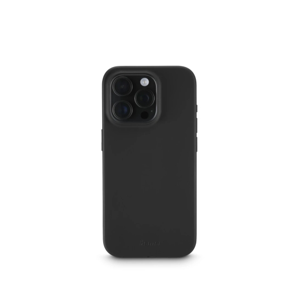 Hama Fantastic Feel Funda para iPhone 16 Pro Max - Antiadherente Anti-Suciedad - Poliuretano Termoplastico - Bordes Elevados - Color Negro