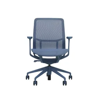 Cromad Gama Sense Elegance Silla de Oficina - Piston de Gas de Grado 4 - Respaldo Ergonomico - Malla Elastica 3D Transpirable - Reposabrazos Ajustables - Color Azul