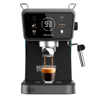 Cecotec Power Espresso Touch ColdBrew Cafetera Espresso con Vaporizador - Capacidad 1.5L - Presion 20bar - Calientatazas - Vaporizador - Temperatura Regulable - Pantalla Tactil - Color Negro