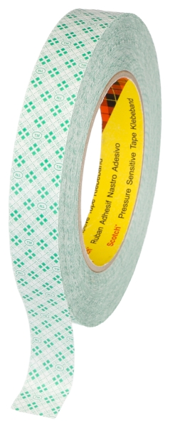3M Cinta Adhesiva de Doble Cara 25mmx50m - Cinta de 260µm - Soporte de PVC de 38µm - Con Adhesivo 375 - Color Blanco · Pack de 9 uds.