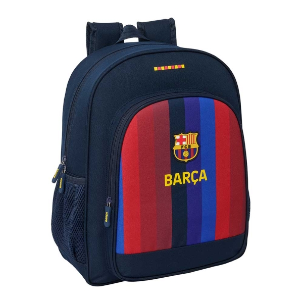 Safta F.C.Barcelona 1ª Equipacion 26/27 Mochila - 15L - Adaptable a Carro - Bolsillo Frontal - Portabotellas - Cremallera con Doble Tirador - Asa - Espalda Acolchada - 32x38x12cm - Color Azul Noche