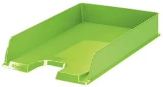 Esselte Europost Vivida Bandeja Portadocumentos - Formato Vertical - A4 - Espacio para Etiqueta Identificativa - Color Verde · Pack de 10 uds.