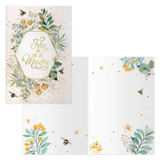Dohe Pack de 6 Tarjetas de Felicitacion Dia de la Madre - 11.5x17cm - Impresion a Todo Color - Estampaciones con Pelicula de Color - Estampacion en Seco - Papel Offset Blanco de 300gr - Incl