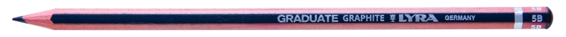Lyra Graduate Lapiz de Grafito - Hexagonal - Graduacion 5B - Color Gris Oscuro · Pack de 12 uds.