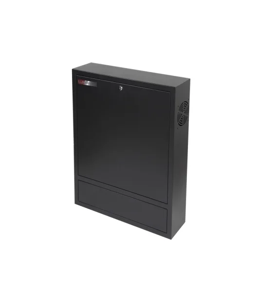 WP RWN-02601-B Armario Mural Vertical 4U - Cerradura de Seguridad con Llave Tubular - 600x150x750mm - Color Negro