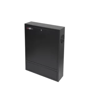 WP RWN-02601-B Armario Mural Vertical 4U - Cerradura de Seguridad con Llave Tubular - 600x150x750mm - Color Negro