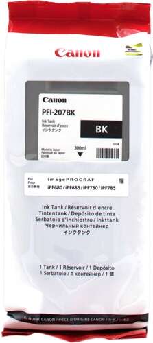 Canon PFI207 Negro Cartucho de Tinta Original - 8789B001/PFI-207BK