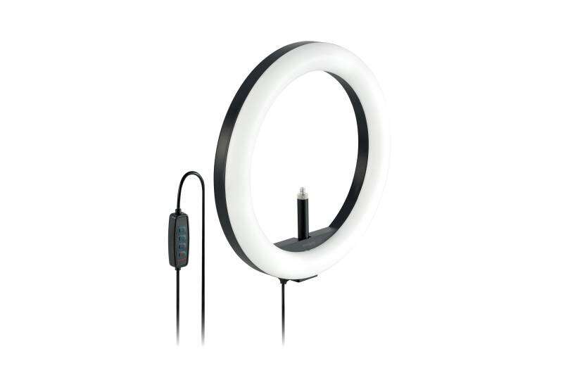 Kensington L1000 Anillo de Luz Bicolor para Videoconferencias - Iluminacion Perfecta - 96 Leds - Control de Brillo - sin Enchufe - Soporte para Webcam - Configuracion Profesional - Cumple con Mil-Std-810H