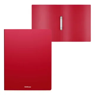 Erichkrause Carpetas Anillas Matt Classic - 2 Anillas de 24mm - Tamaño A4 - Color Rojo · Pack de 4 uds.