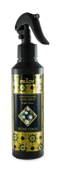 Prady Ambientador Home Spray Coleccion Oriental Musk Coco - Frasco de 220 ml - Spray Pulverizador