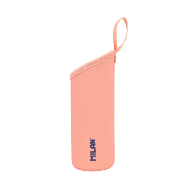Milan 430 Since 1918 Funda de Neopreno para Botellas Isotermicas de 0.59L - Agarre Antideslizante - Ayuda a Mantener la Temperatura - Protege la Botella - Color Rosa