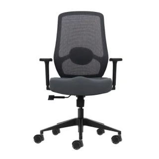 Oqonos Cherg 025 Silla de Oficina Ergonomica con Soporte Lumbar Ajustable en Altura y Profundidad, Reposabrazos 4D, Piston de Gas Clase 4, Asiento Ergonomico Moldeado y Ruedas de Silicona -