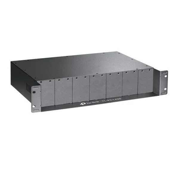 TP-Link Omada FC1420 Chasis Bastidor para 14 Bahias - 19 Pulgadas - 2 Ventiladores - Altura 2U - Color Gris Oscuro