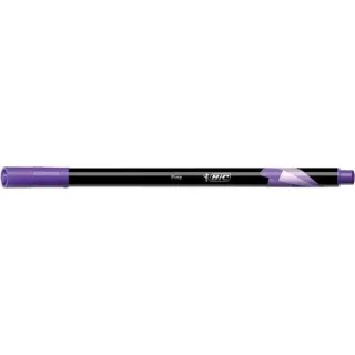 Bic Intensity Fine Rotulador de Punta Fina de 0.8mm - Trazo de 0.4mm - Tinta con Base de Agua - Color Morado · Pack de 12 uds.