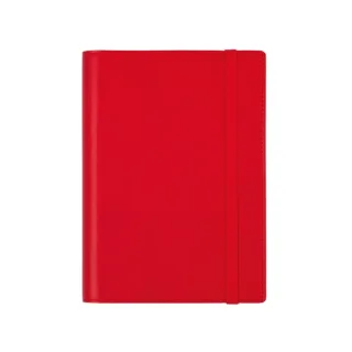 Finocam Duoband Agenda - Anual 2026 - Bloc de Notas - Formato E5 - 130x15x192mm - Semana Vista Horizontal - Color Rojo
