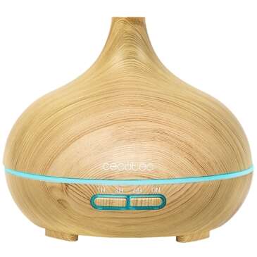 Cecotec Pure Aroma 300 Yang Humidificador Ultrasonico y Difusor de Aromas con Temporizador 10W - Capacidad 300ml - Temporizador hasta 6h - 7 Colores LED - Funcion Aromaterapia - Ultrasilenci
