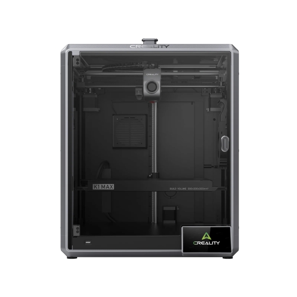 Creality K1 MAX Impresora 3D Cerrada - Volumen 30x30x30cm - Impresion de Alta Velocidad de 600mm/s - Lidar y Camara Inteligente IA - Flujo de 32mm³/s y Enfriamiento Dual - USB, Ethernet, WiF