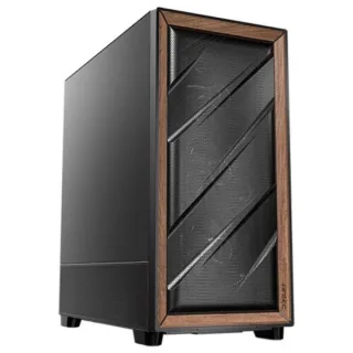 Antec Flux Caja E-ATX - Cristal Lateral Templado - 1 x USB C, 2 x USB-A 3.0 - 1 x Audio + Micro - 5 Ventiladores - Color Negro