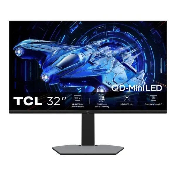 TCL 32G64 Monitor 27" MiniLED - QHD - HDR600 - 180Hz - Respuesta 1ms - Vesa 100x100 - Color Gris