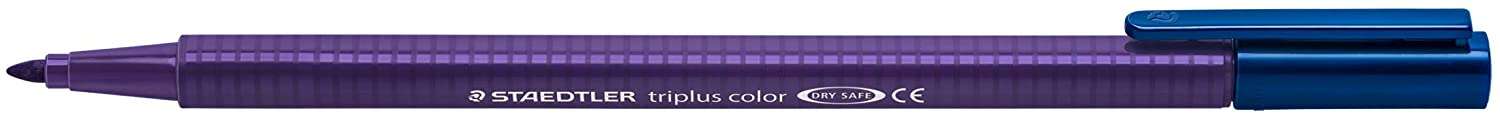 Staedtler Triplus Color 323 Rotulador de Punta Fina - Trazo 1mm Aprox - Tinta Base de Agua - Malva Oscuro · Pack de 10 uds.