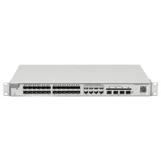 Ruijie RG-NBS5200-24SFP/8GT4XS Switch Gestionado - Montaje en Rack 1U - 8 Puertos Ethernet hasta 1Gbps - 24x SFP hasta 1Gbps - 4x SFP+ hasta 10Gbps - Carcasa de Acero - Color Acero