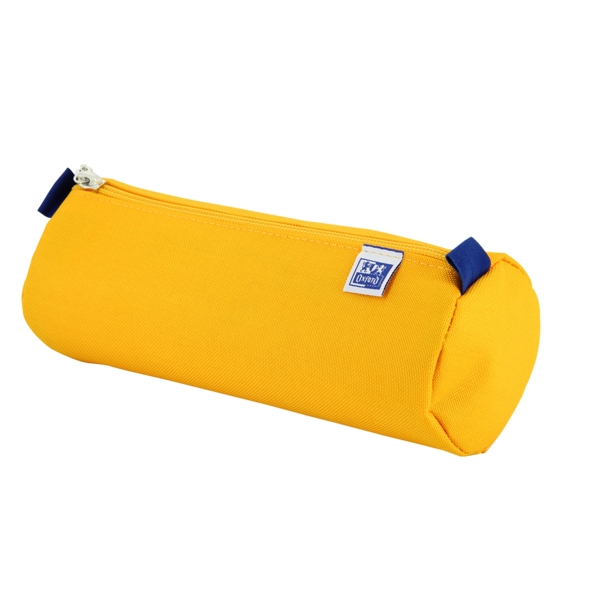 Oxford Kangoo Kids Estuche Redondo Grande - Resistente Poliester - Color Amarillo · Pack de 5 uds.