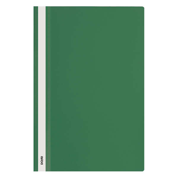 Dohe Dosier con Fastener de Polipropileno - Tamaño Folio - Cubierta Transparente y Trasera Opaca - Ideal para Organizar Documentos · Pack de 10 uds.