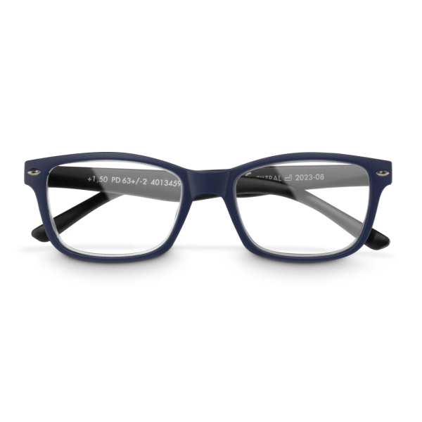 Hama Gafas de Lectura de +2.0 Dioptrias - Montura de Plastico Reciclado - Unisex - Color Azul y Negro